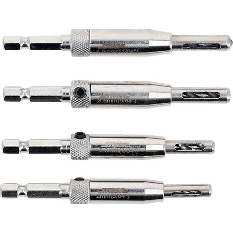 Brocas autocentrantes sthor acero carbono niquelado 4 piezas
