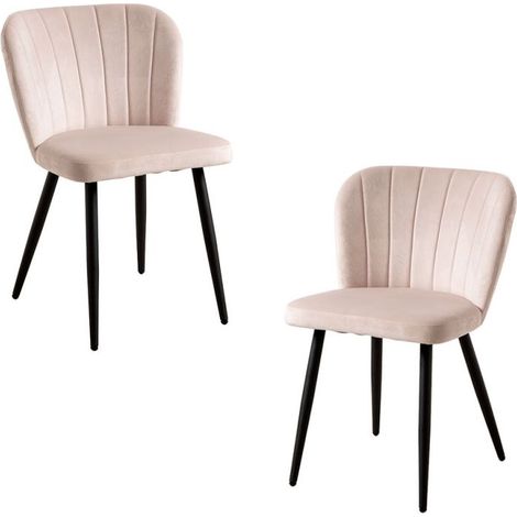 Packs Sillas Comedor - Pack 2 Sillas Luk Terciopelo - Beige (1/5)