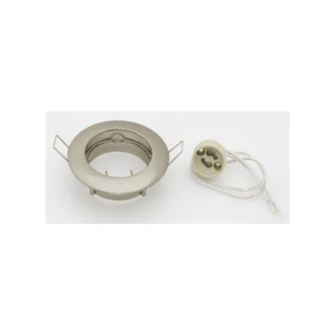 Faretto Incasso dicronico Fisso D50 12V cromo senza lampada