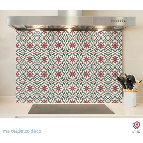 Fond de hotte : Carrelage classique 9 - Verre trempé - 90 cm - 60 cm (1/5)