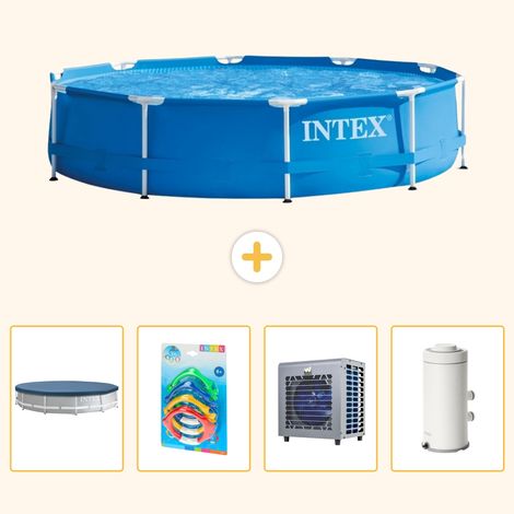 Intex Piscine Tubulaire Ronde - 366x76 cm - 5-pièces S164 (1/5)