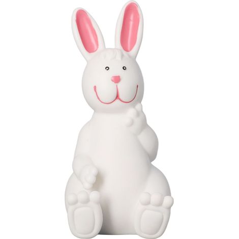 Ornement lapin mignon et doux, sculpture décorative de dessin animé, lapin blanc réaliste pour bureau C (1/5)