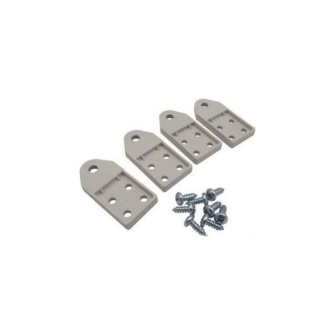 Abb 12858 – 4 x Befestigungsplatten für Europa-Koffer – IP65