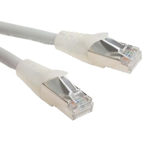Cordon Cat6a RJ45 mâle/RJ45 mâle, S/FTP, 1m ( Prix pour 1 ) (1/2)