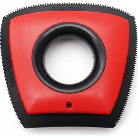 Brosse anti-poils d'animaux, outil de nettoyage en silicone pour chats, tapis et meubles (rouge) (1/3)