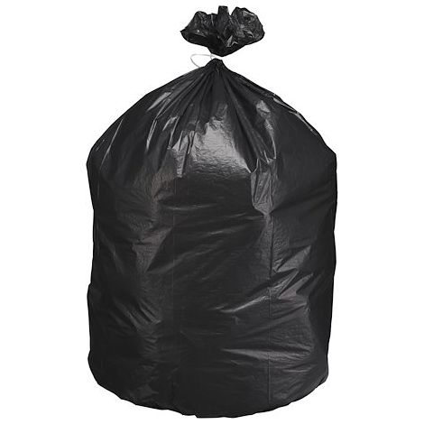 Sac poubelle 110 litres gris économique - Paquet de 200 - Maxiburo