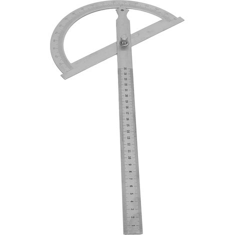 Winkelmesser aus Edelstahl, 200 x 300 mm, 0-180 Grad, drehbarer Winkelmesser (1/5)