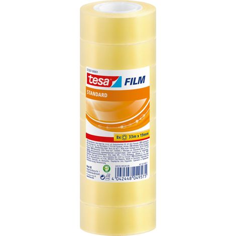 tesa 57207-00001-01 tesafilm Standard Transparent (L x B) 33 m x 19 mm 8 St. (1/5)
