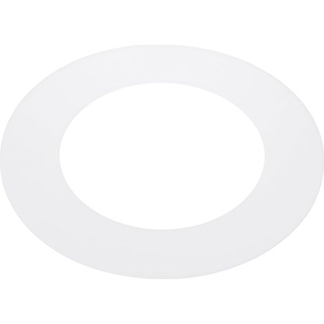 Anneau De Finition Plastique 4.3" ID 6.7" OD Blanc Mat Translucide (1/5)