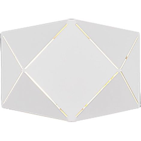 Trio Lighting Aplique de pared interior LED geométrico ZANDOR 18cm blanco/negro 6,5W 700Lm 3000K IP20 interior (1/3)