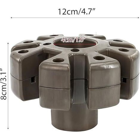 Pièces de rechange pour parasol de terrasse , plateau de réparation , parasol réglable , accessoires de plage , diamètre du plateau : 12 cm , ouverture : 4 cm. (1/3)