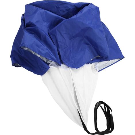 Running Parachute for Speed Training, Resistance Sprint, Improves Agility, for Children and Adults, Football, Blue (1/5)
