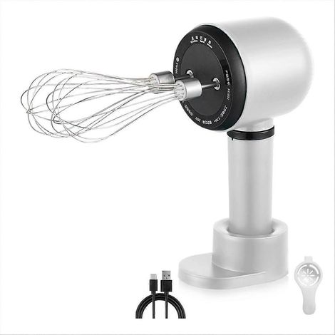Fouet électrique sans fil portable avec 3 vitesses rechargeable et 2 fouets inclus (1/5)