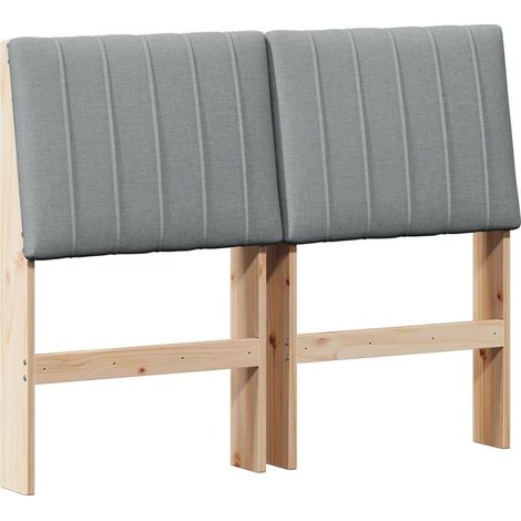 Maison Exclusive - Cabecero tapizado Gris Claro 120 cm Madera de (1/5)
