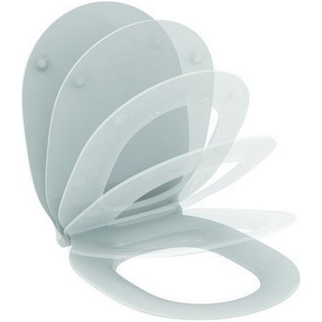 Abattant WC CONNECT AIR avec couvercle à fermeture amortie (sandwich) blanc IDEAL STANDARD