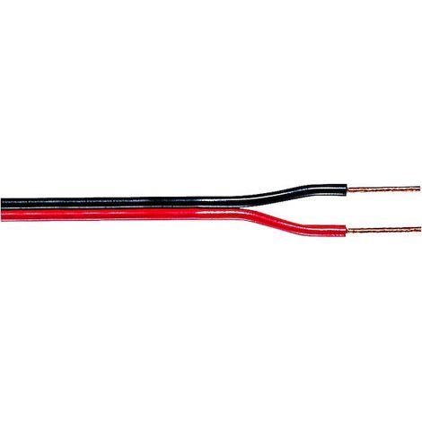 Piattina bipolarizzata 2x0,75mm² cavo rosso e nero bobina da 100m