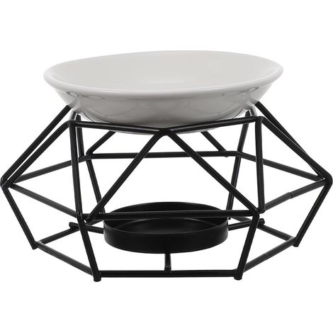 1 Set Brûleur Huiles Essentielles en Fer et Céramique 70ml pour Décoration D'intérieur Atmosphère Relaxante et Finition Soignée, pour Bibliothèque ou Salle de Contemplation (1/5)