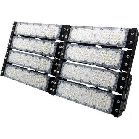 Silamp – Projecteur LED industriel 400W IP65 – Blanc froid 6000K – 36000 lumens – Angle d'éclairage 120° – Pour grands espaces extérieurs