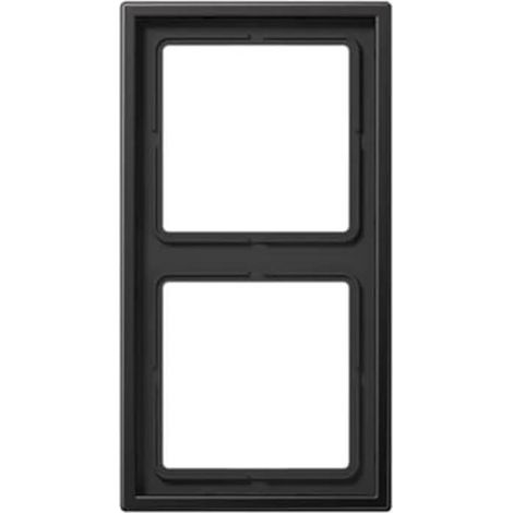 Jung Rahmen 2fach, Aluminium lackiert, LS 990, dark (lackiertes Aluminium) AL2982D