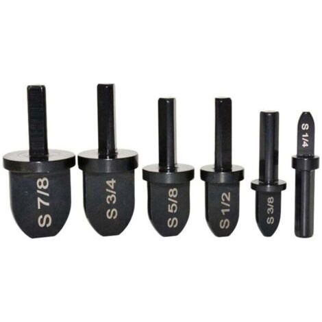 QORVA-Lot d'outils avec embouts de perçage + extension de tubes en cuivre pour visseuse ou perceuse, set de forets pour outil à presser, 6 pièces (1/4)