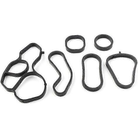 Kit de 6 joints pour boîtier de filtre à huile moteur et refroidisseur d'huile de voiture BMW Mini Cooper S N14 N18 R56 R57 R58 R59 R60 R61 (à partir de 2007) (1/5)