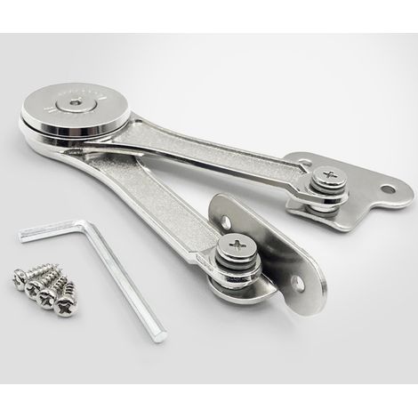 Adjustable Furniture Lift Hinge Lid Support 2 pcs For Cabinets, Cupboard Top, Furniture Doors, Lifting Support Hinges (1/5)