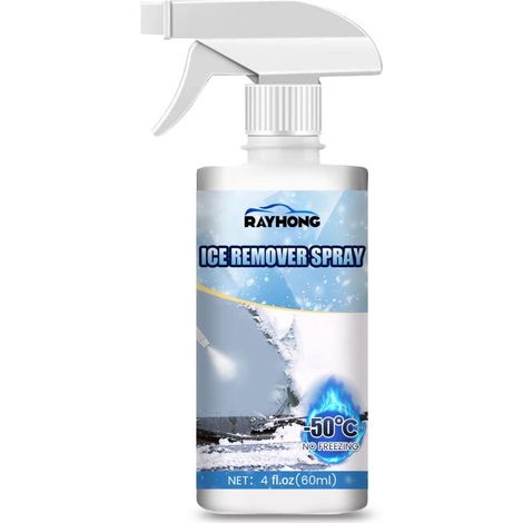 Dégivrant Pare-Brise - Spray Anti-Givre et Anti-Neige pour Vitres Automobiles - Usage Extérieur Hivernal - 60 ml (1/5)