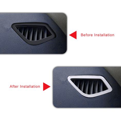 Cache de ventilation de climatisation automobile compatible avec les BMW Série 3, Série 4, GT, F30, F32, F34 (1/5)