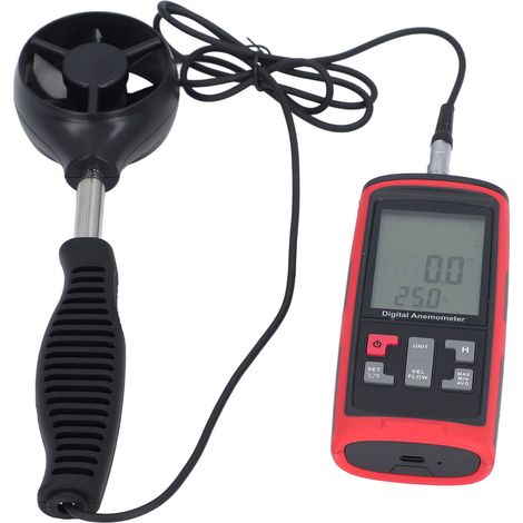 Anémomètre numérique portable haute précision pour mesurer vitesse du vent et température, usage maritime (1/5)