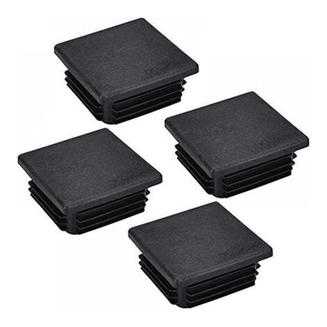 20pcs Chair Leg Caps, Square Tube Caps, Plastic Square Column Caps for Furniture Legs, Chairs, 50x50mm (1/5)