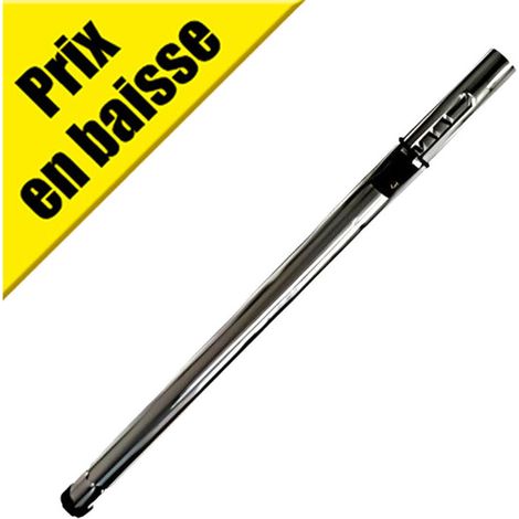 Tube télescopique en acier chromé ajustable 64-104 cm – Accessoire pour aspirateur – Compatible avec tous les flexibles