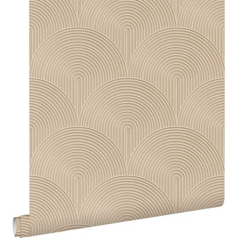 papier peint effet 3D cervine - ESTAhome (1/5)