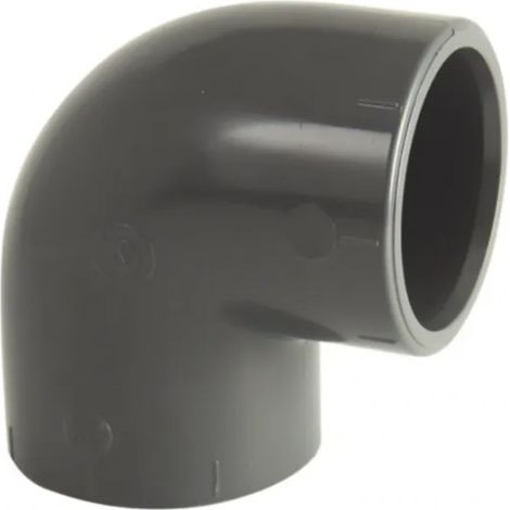 Curva a pressione in PVC 90° diametro 20 mm, femmina (1/2)