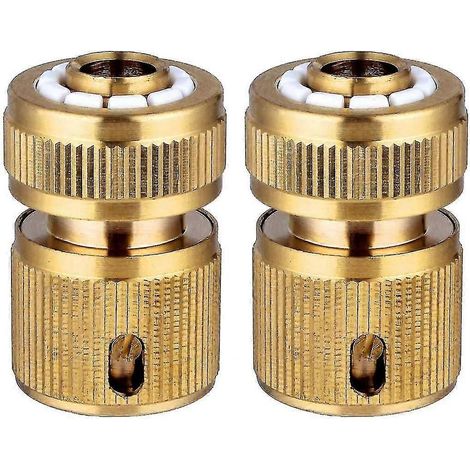 2 Piece Quick Connect Brass Garden Hose (1/5)