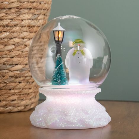 12cm Battery Operated Light up Christmas Snow Globe with The Snowman & Multi-Coloured LEDs (1/5)