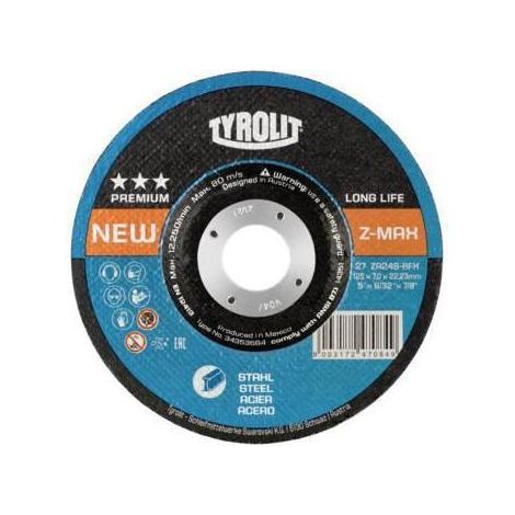 Meule Z-MAX 125x7mm ZA24S-BFX Tyrolit (1/4)