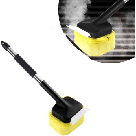 Fácil mantenimiento de la parrilla - Cepillo de limpieza no metálico - Mango cómodo - Mantenimiento seguro y eficaz de la parrilla, 1 unidad (1/5)