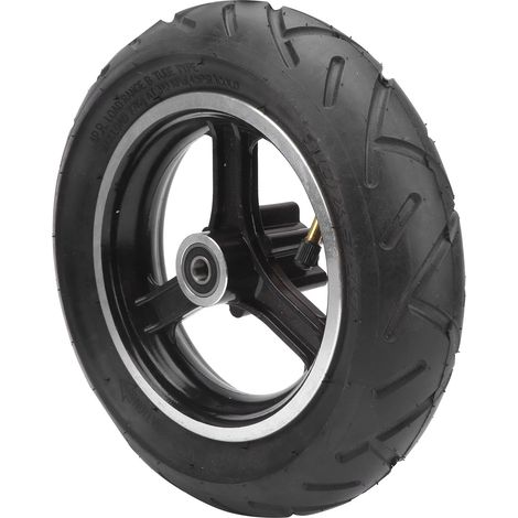Pneu trottinette électrique 10x3 pouces gonflable caoutchouc naturel effet amortissant avec moyeu pneu extérieur intérieur (1/5)