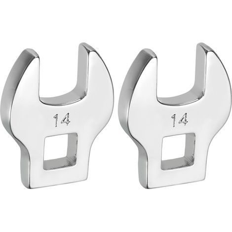 3/8 Pouce 14mm Métrique Clé À Écrous À Raccord Argenté Brillant (1/5)