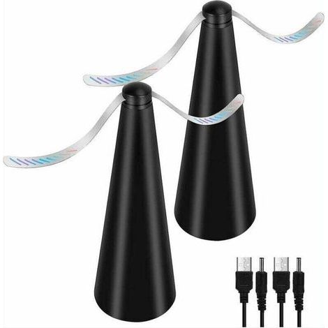 YOYO Fliegenabwehr-Ventilatoren (2er-Pack) – Chemikalienfreies Mückenschutzmittel – Hält Fliegen und Insekten von Lebensmitteln fern – Ideal für Camping, Esszimmer und Gärten (1/4)