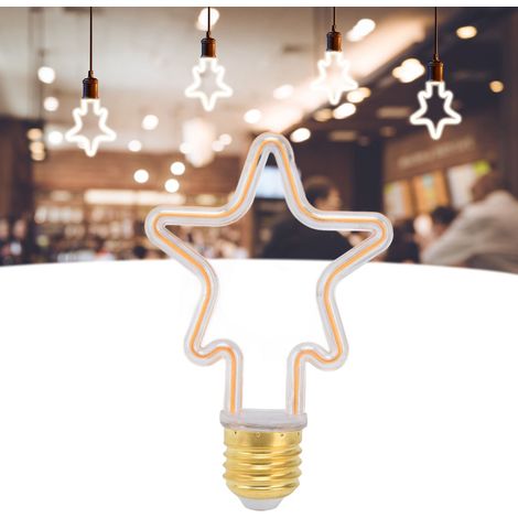 Ampoule LED E27 en Forme d'Étoile, Décoration Rétro pour Fêtes et Intérieur (1/5)