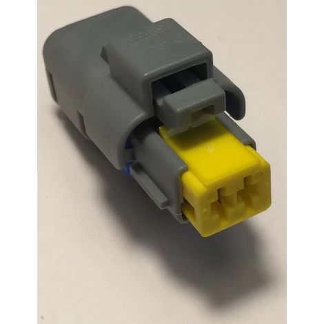 Aptiv 211PC022S8049 2P female automotive connector - SICMA 1.5 - Grey/Blue/Yellow