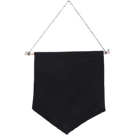 Présentoir à épingles, bannière en émail, insigne de revers, drapeau, bannière murale en toile vierge unie (noir/M)-Black (1/2)