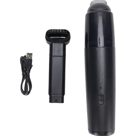 Aspirateur de voiture sans fil portatif avec aspiration de 8000 Pa, Mini nettoyeur léger et mince, batterie de 1200 mAh, pour la maison, le bureau et le bureau, noir. (1/5)