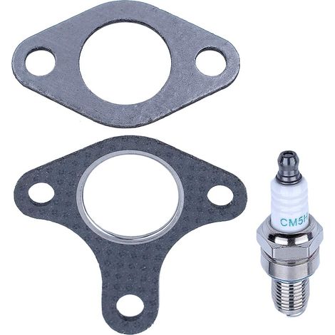 Pièces de rechange pour tondeuse à gazon Adefol moteur, ensemble de joints collecteur de tuyau d'échappement pour Honda GX390 GX340 GX270 GX240 13CV 11CV 9CV 8CV avec bougie pour 18333-ZK6-Y00, 18381- (1/5)
