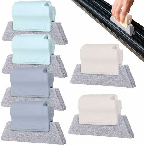 Magic Groove Reinigungsbürste, Kreative Fensterreinigungsbürste, Bürste zur Reinigung von Ecken, Küchen und Fenstern, 6-teilig (1/5)