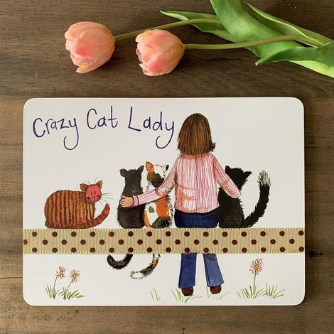 MT57 Mantel Individual Crazy Cat Lady Kociara