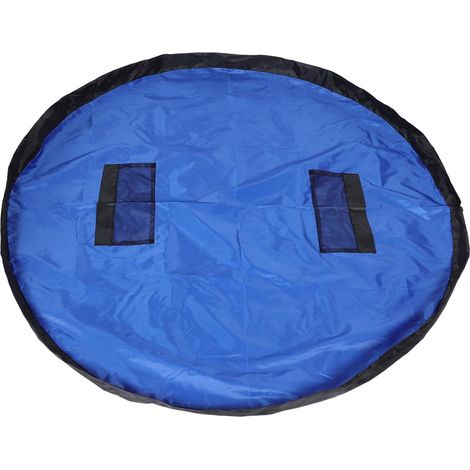 Cestas de almacenamiento de tela de gran capacidad, estilo bohemio, bolsa de lavandería portátil plegable con asa (1/5)