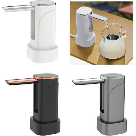 Andowl - Pompa D'acqua Dispenser Ricaricabile Usb Con Display A Led Portatile Pieghevole Q-cs80 - (1/5)