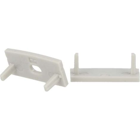 Coppia Tappi Tappini Termine Per Chiusure Profilo Barra Alluminio Larga Da 20mm BA2310 (1/3)